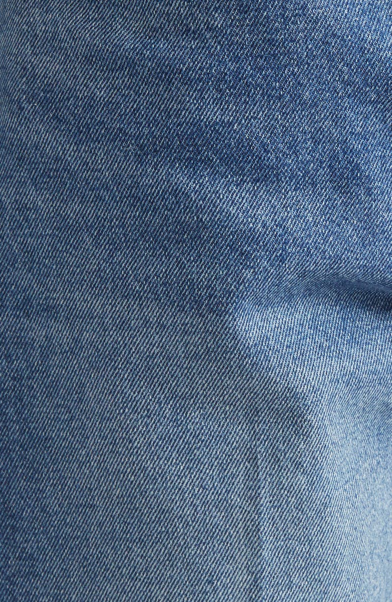 OSSOU Noon High Waist Straight Leg Jeans, Alternate, color, Salt W Crease