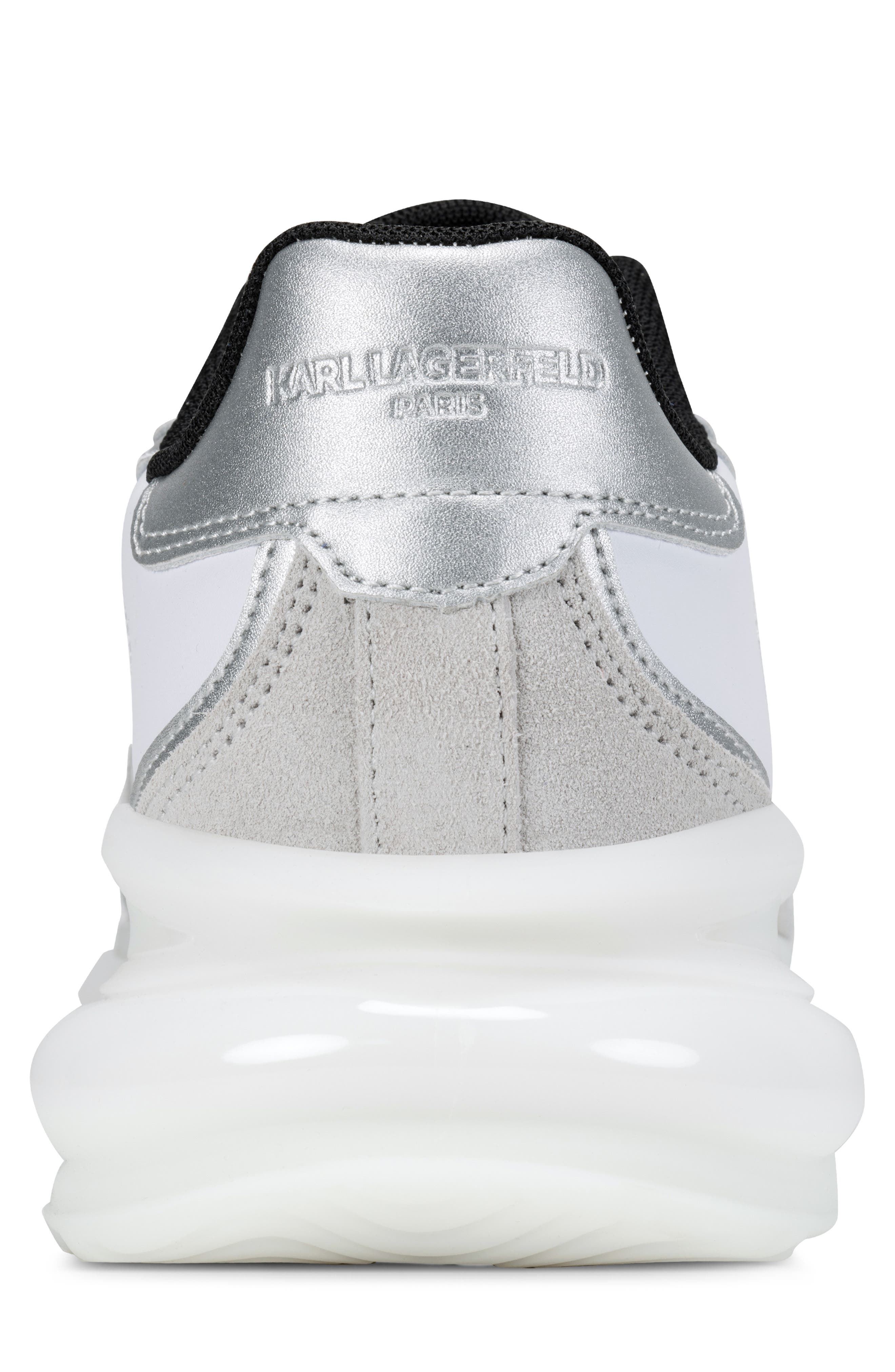 KARL LAGERFELD PARIS Gatan Side Logo Sneaker, Alternate, color, White/ Tan