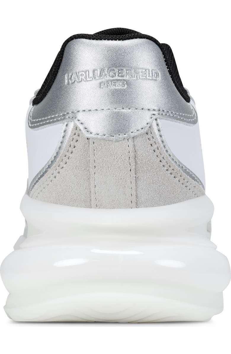 KARL LAGERFELD PARIS Gatan Side Logo Sneaker, Alternate, color, White/ Tan