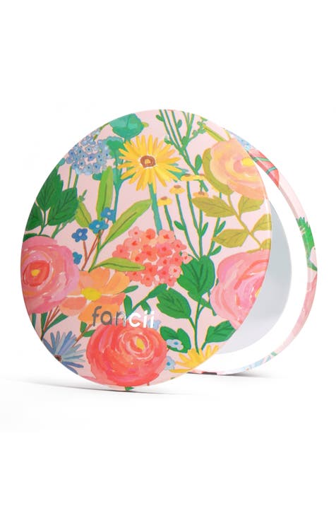 Mini Taylor LED Compact Mirror - Vibrant Florals