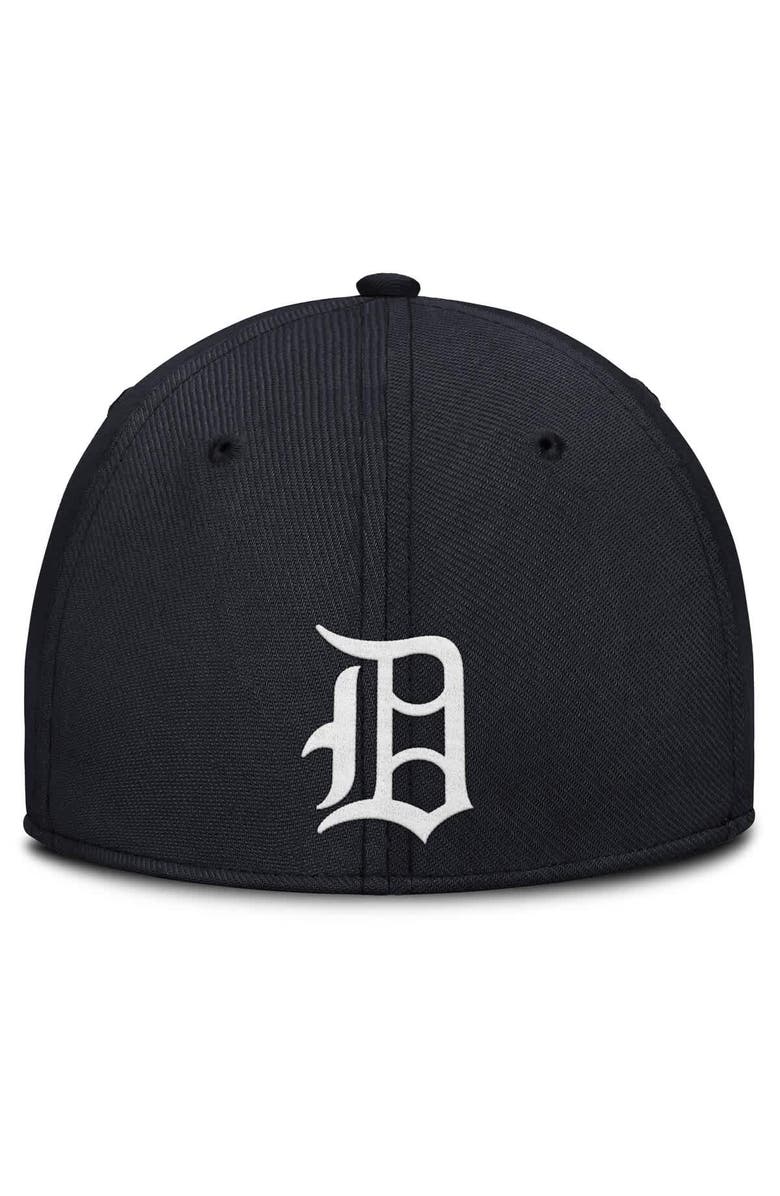 Nike Men's Nike Navy/Orange Detroit Tigers Rise Swoosh Performance Flex Hat, Alternate, color, 