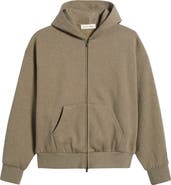 Fear of God Essentials Classic Fit Fleece Zip Hoodie | Nordstrom