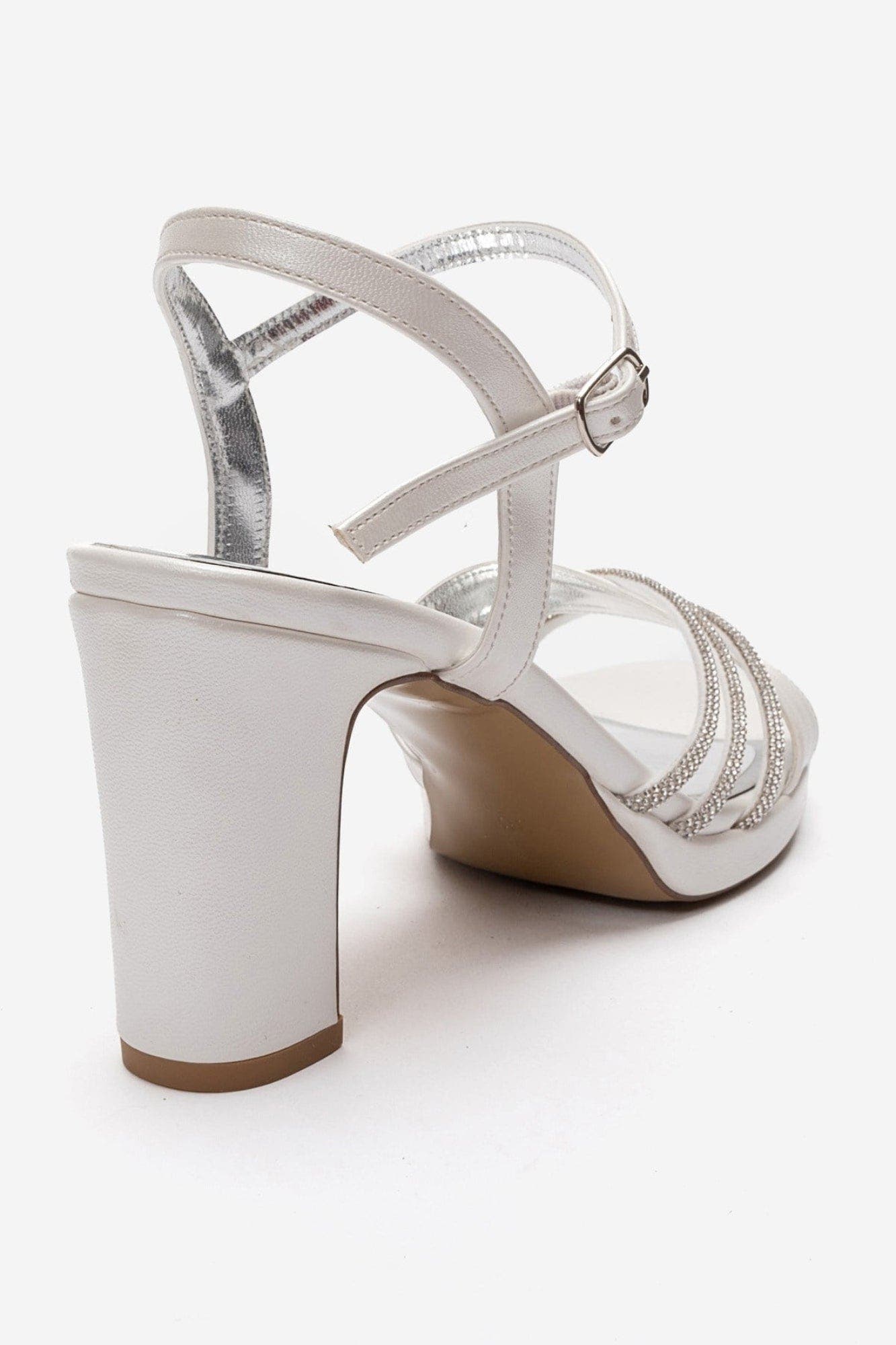 Jarena Block Heel Ankle Strap Sandal, Alternate, color, Ivory