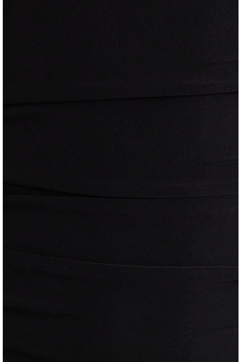 Ruched Halter Dress, Alternate, color, BLACK