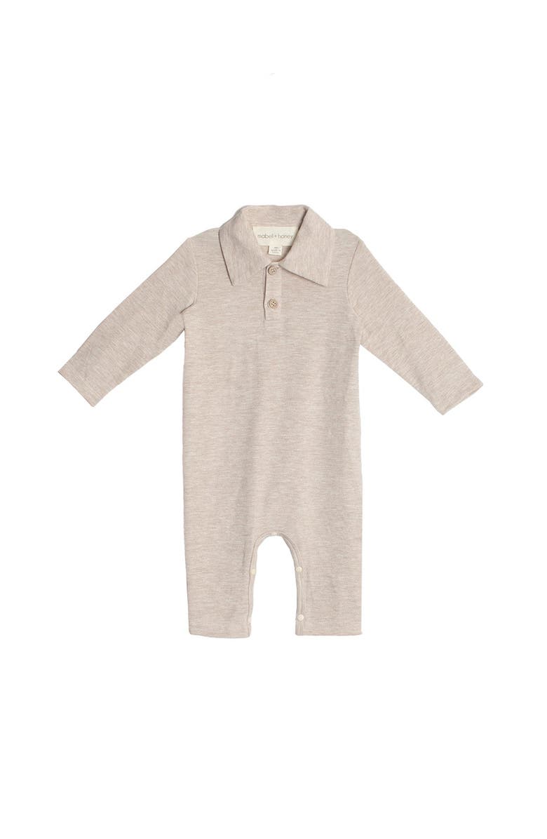Beckett and Bear Millie Brothers Romper, Main, color, Brown