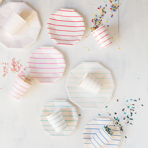 DAYDREAM SOCIETY DAYDREAM SOCIETY FRENCHIE STRIPED SMALL PLATES 