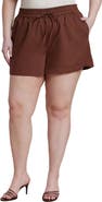 ELOQUII Pull On Linen Short