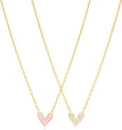 Mazin Jewels Double Sided Heart Pendant