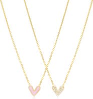 Mazin Jewels Double Sided Heart Pendant