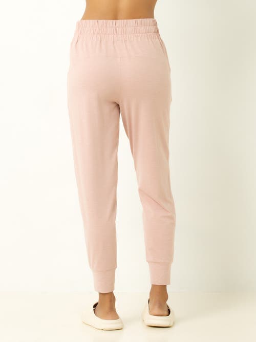 Single Stitch Lightweight Drawsting Jogger In Metallic