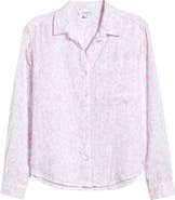 beachlunchlounge Cam Cotton Gauze Button-Up Shirt