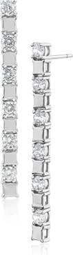 CZ by Kenneth Jay Lane Modern Bar Drop Earrings