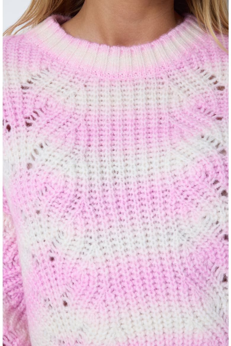 Kris Open Stitch Sweater, Alternate, color, BONBON DETAIL OMBRE