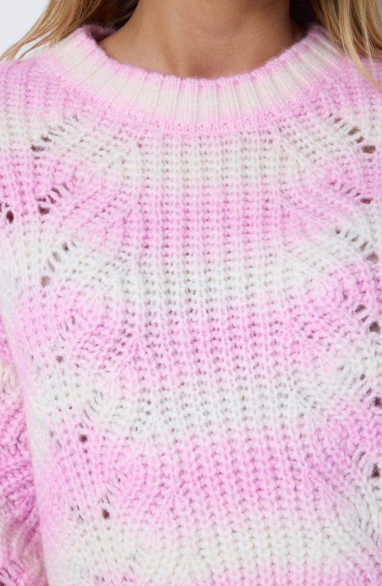 Noisy may Kris Open Stitch Sweater, Alternate, color, Bonbon Detail Ombre