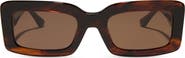 DIFF Indy 51mm Polarized Rectangular Sunglasses