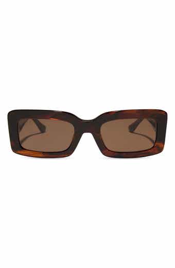 Indy 51mm Polarized Rectangular Sunglasses