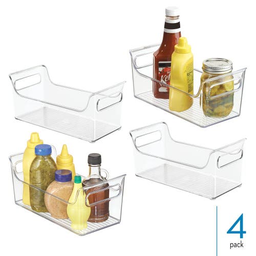 Linus Condiment Organizer For Fridge In Transparent