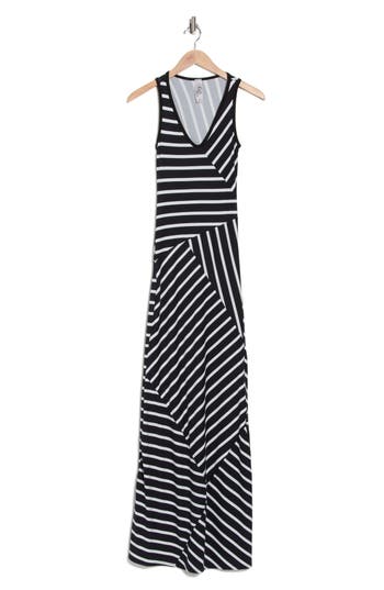 Go Couture Panel Maxi Dress In Multi
