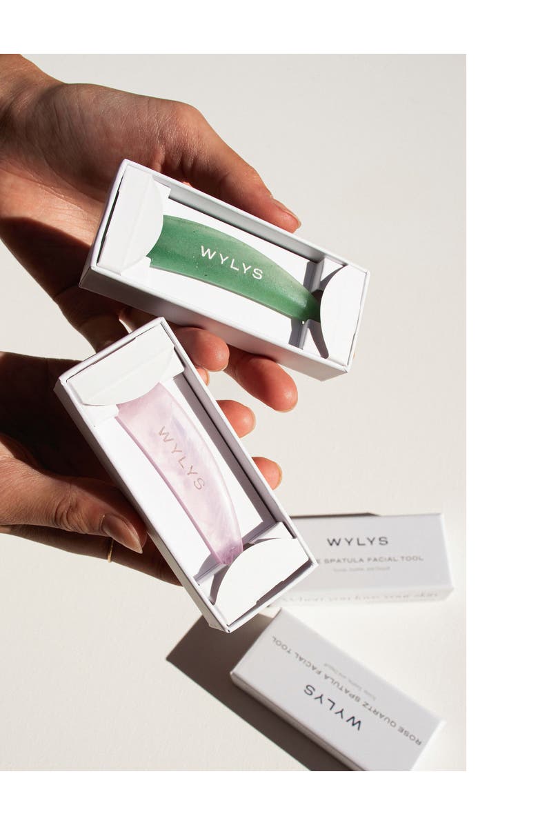 WYLYS Jade & Rose Quartz Spatula Set, Alternate, color, NO COLOR