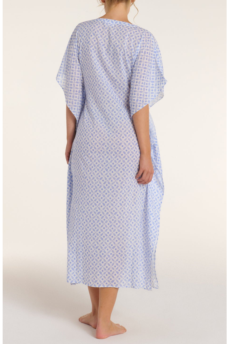 Carrie Caftan, Alternate, color, Santorini Dots