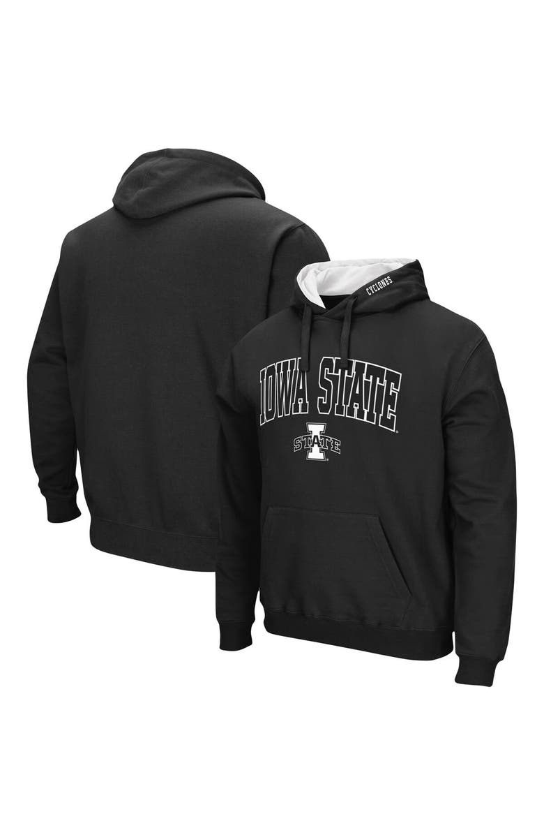 COLOSSEUM Men's Colosseum Black Iowa State Cyclones Arch & Logo 3.0 Pullover Hoodie, Main, color, Black