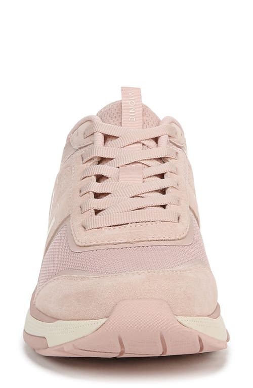Vionic Walk Strider 001 Suede Walking Shoe In Pink