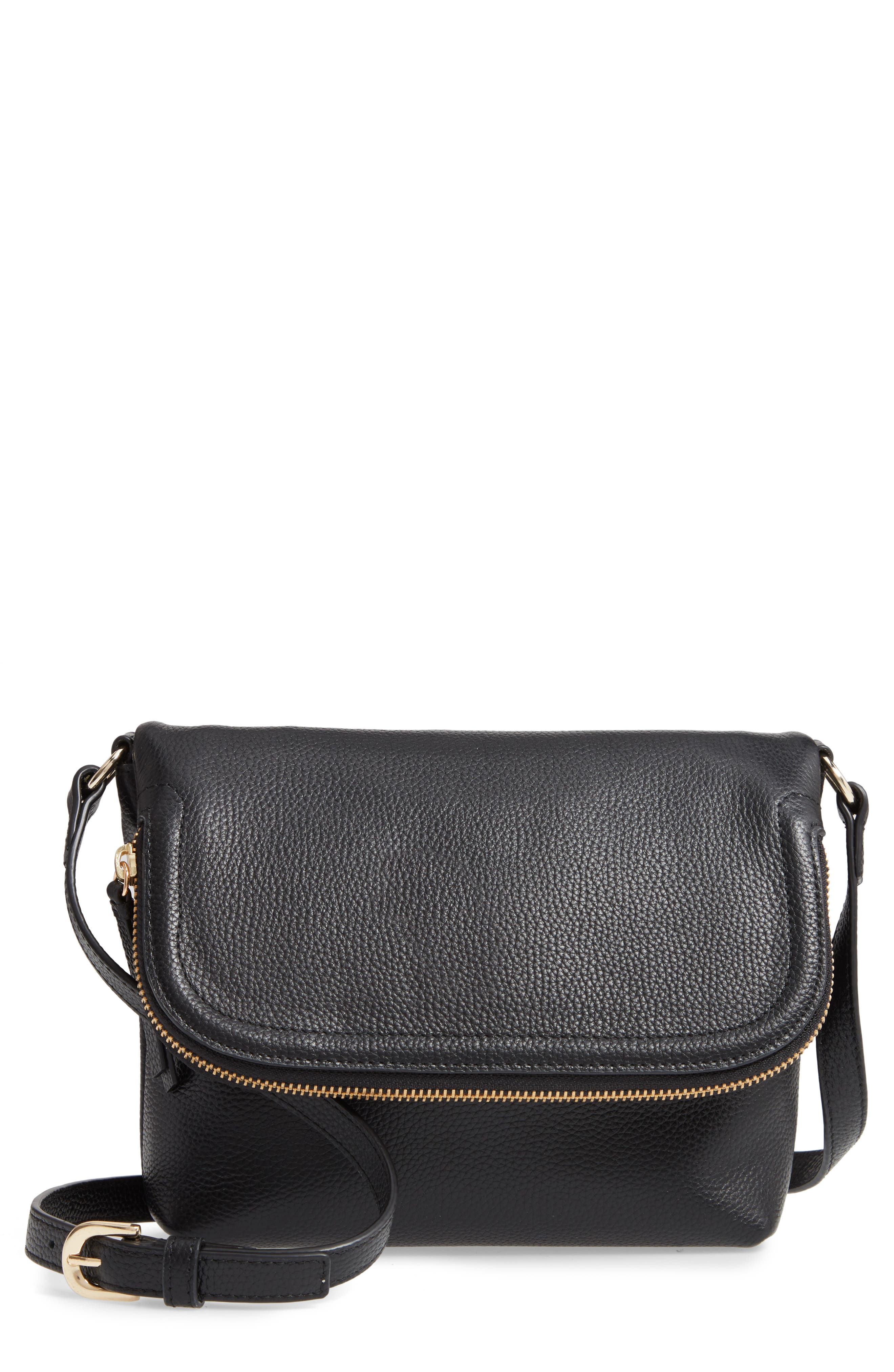 Nordstrom Annie Leather Crossbody Bag, Main, color, 