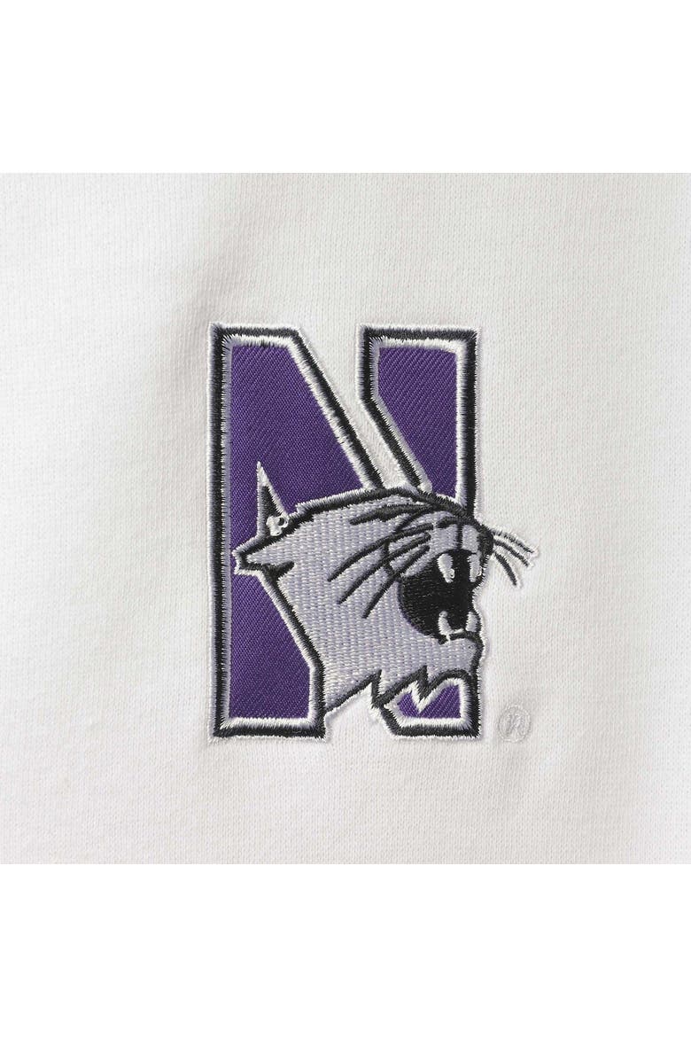 Men's Colosseum White Northwestern Wildcats Tortugas Logo Quarter-Zip Jacket, Alternate, color, White