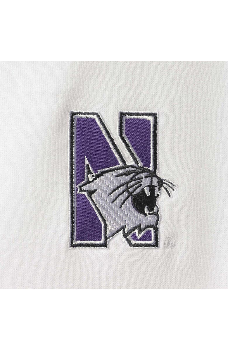 COLOSSEUM Men's Colosseum White Northwestern Wildcats Tortugas Logo Quarter-Zip Jacket, Alternate, color, White