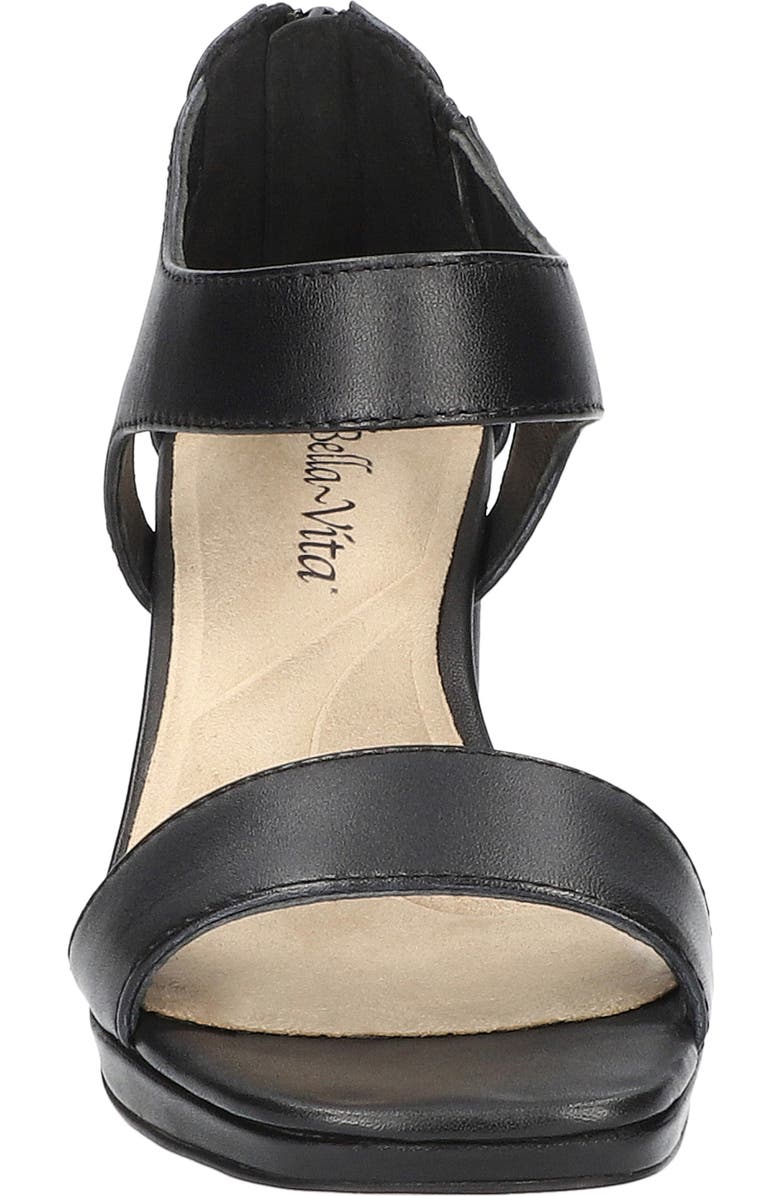 Bella Vita Sonic Ankle Strap Sandal, Alternate, color, Black Leather