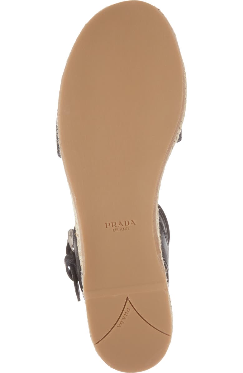 Prada Platform Espadrille Sandal, Alternate, color,