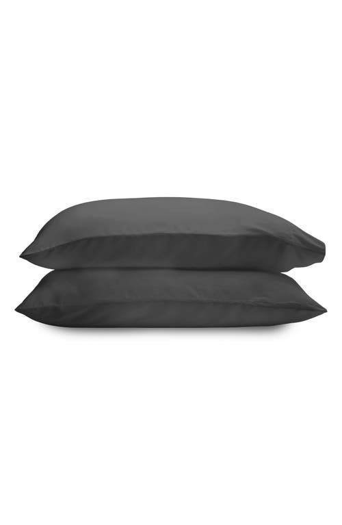 Ettitude Set Of 2 Luxe Sateen Pillowcases In Black