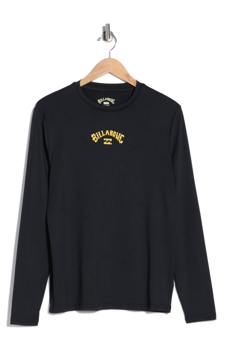 Billabong Fish Long Sleeve Rashguard, Alternate, color, Black