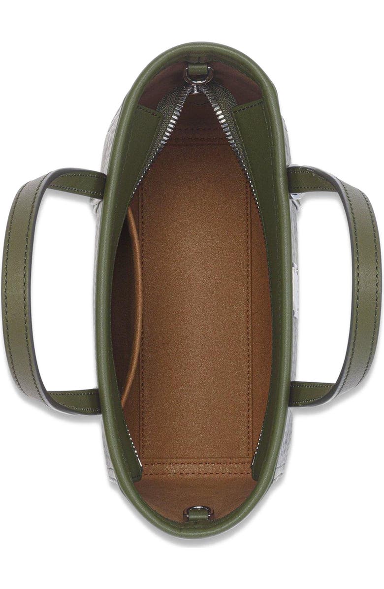 MCM Mini Toni Top-Zip Shopper in Visetos, Alternate, color, Green