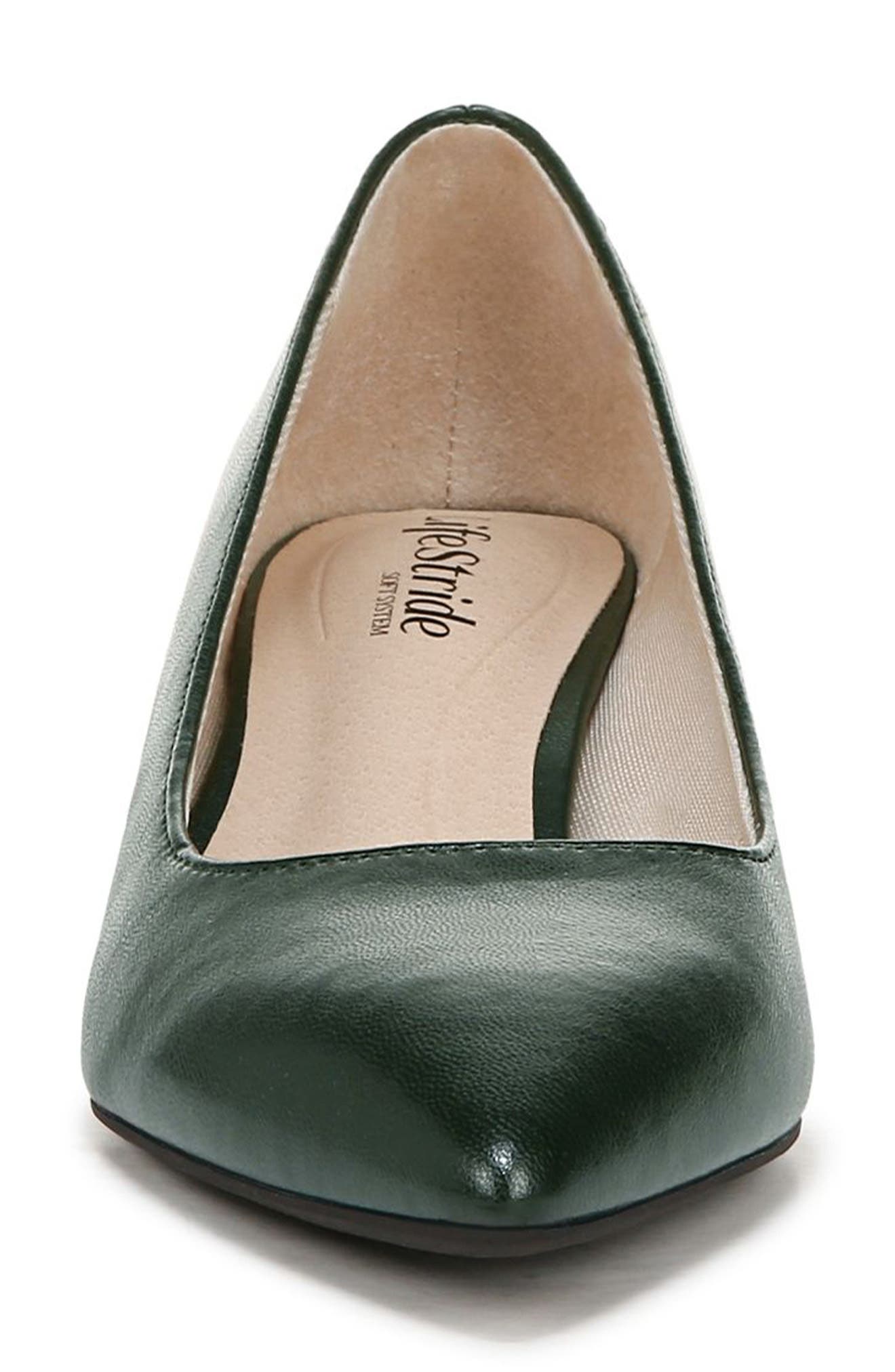 Minx Pointed Toe Pump, Alternate, color, GREEN
