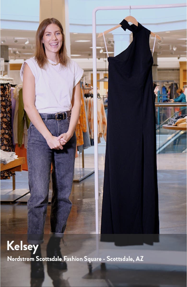 Keep it Interesting Mock Neck One-Shoulder Gown, sales video thumbnail