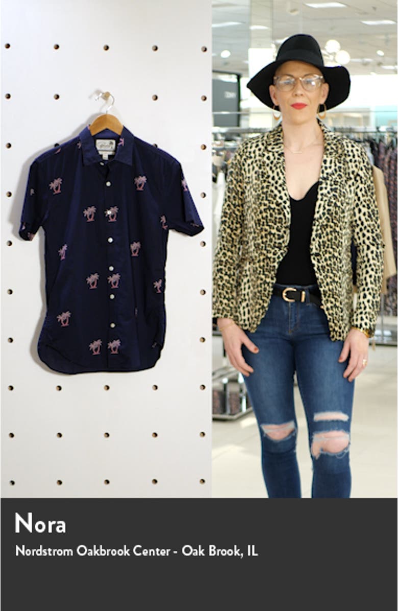 Slim Fit Short Sleeve Button-Up Shirt, sales video thumbnail