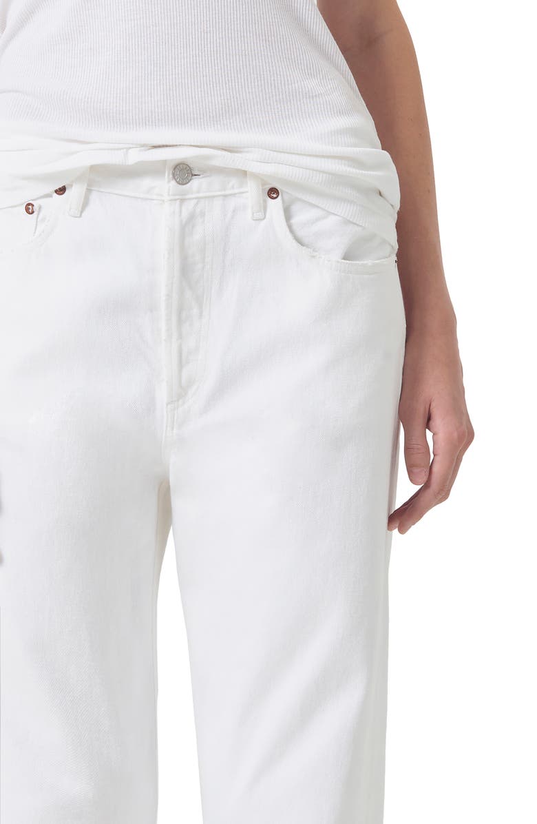 AGOLDE Fran High Waist Wide Straight Leg Jeans, Alternate, color, Milkshake