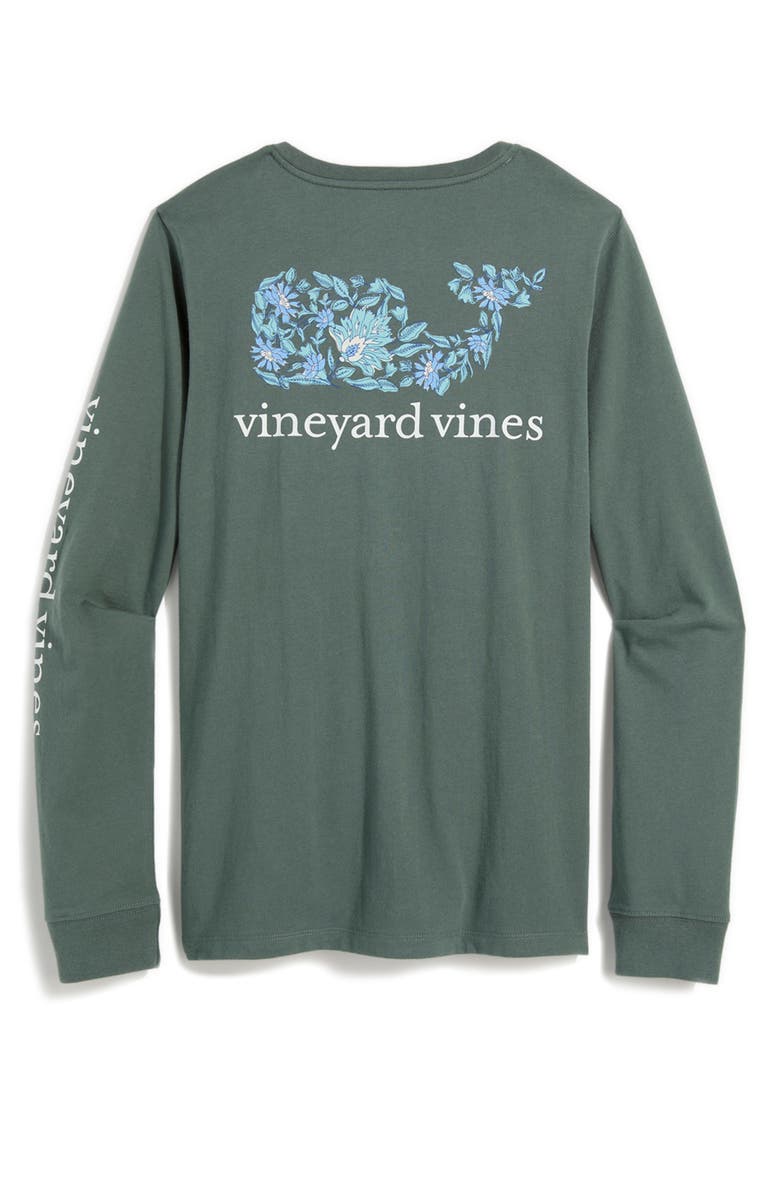 vineyard vines Long Sleeve Pocket Graphic T-Shirt, Alternate, color, Balsam