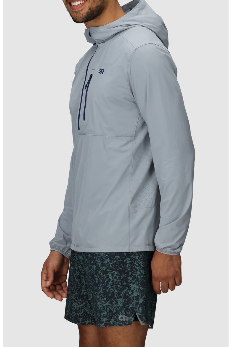 Astroman Air Sun Half Zip Hoodie, Alternate, color, SLATE