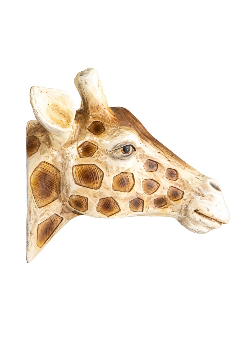 Giraffe Head Wall Vase, Alternate, color, Yellow