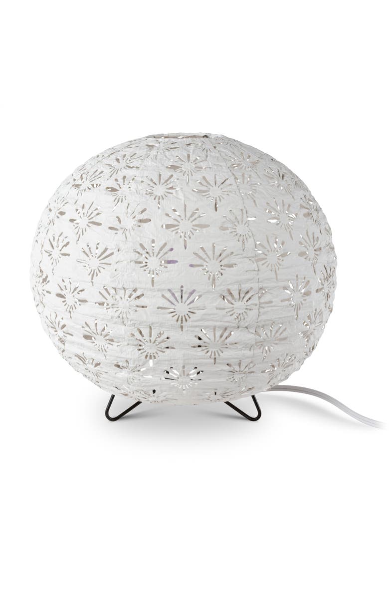 Allsop Home & Garden Soji Stella Solace Globe Deco Table Lamp, Main, color, White
