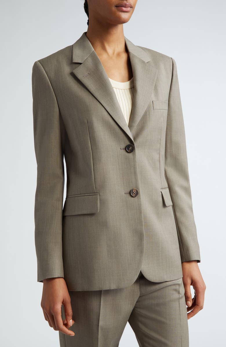 Golden Goose Journey Single Breasted Wool Blazer, Alternate, color, Fallen Rock