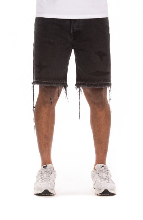 BB Evo Cutoff Denim Shorts (Dark Hive)