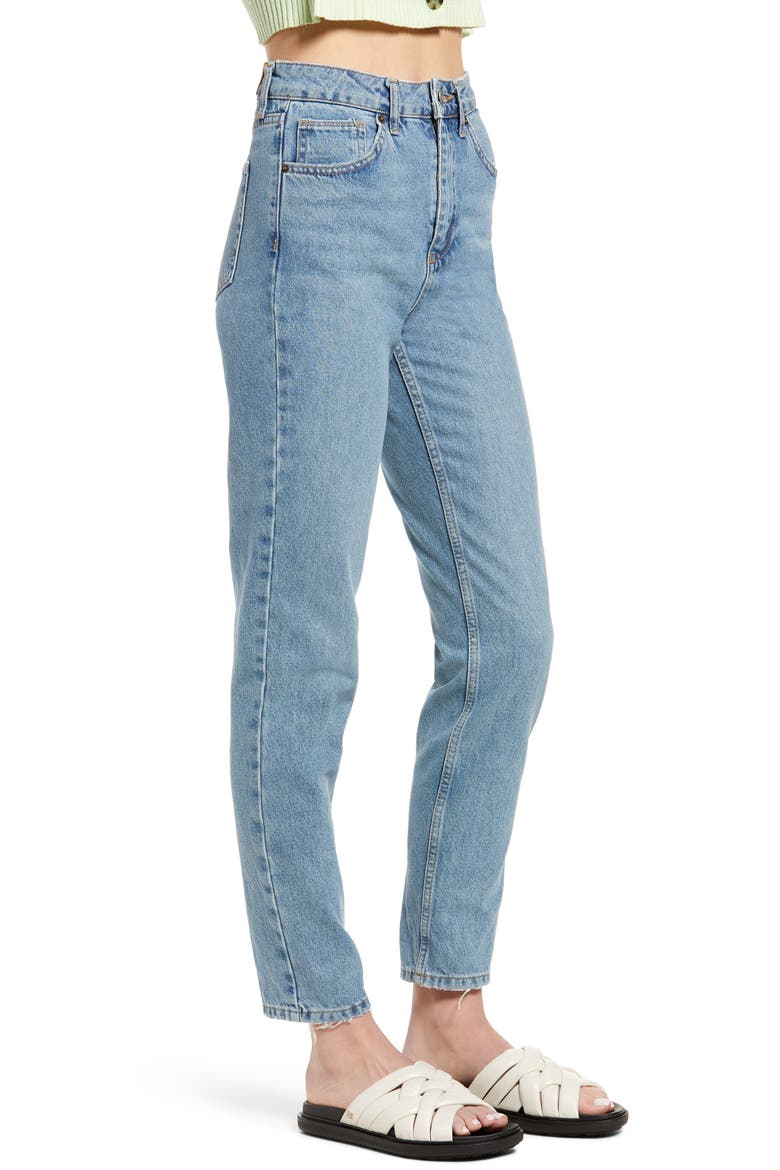 Women's High Waist Mom Jeans, Alternate, color, MID VINTAGE