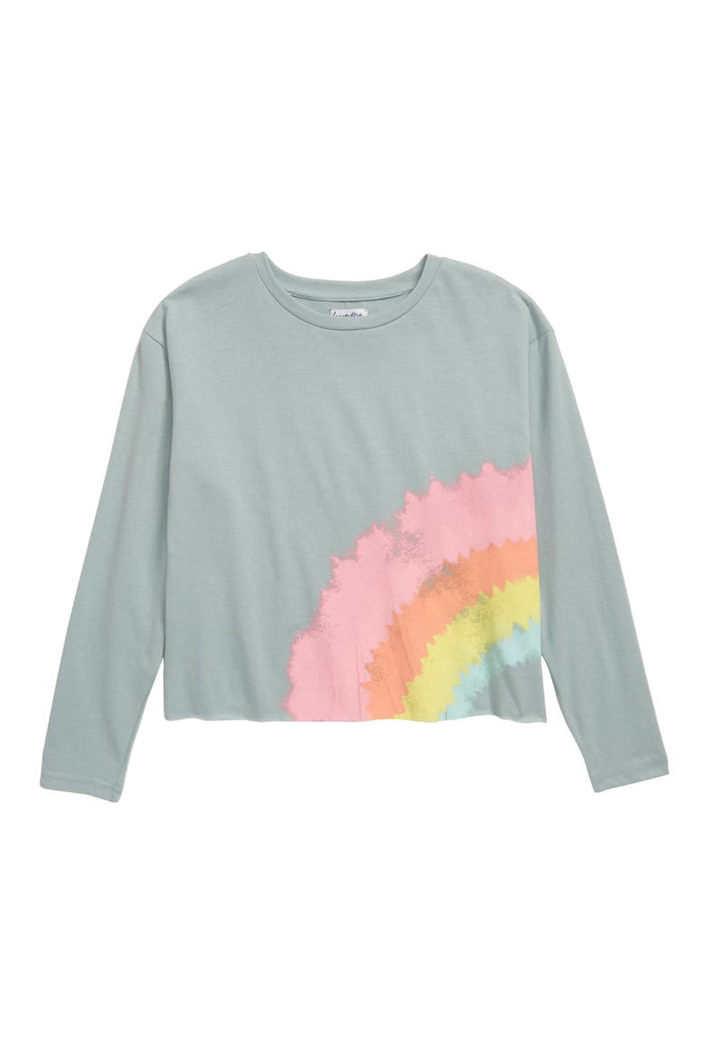 Embellished Eye Tee, Main, color, BLUE GREEN RAINBOW