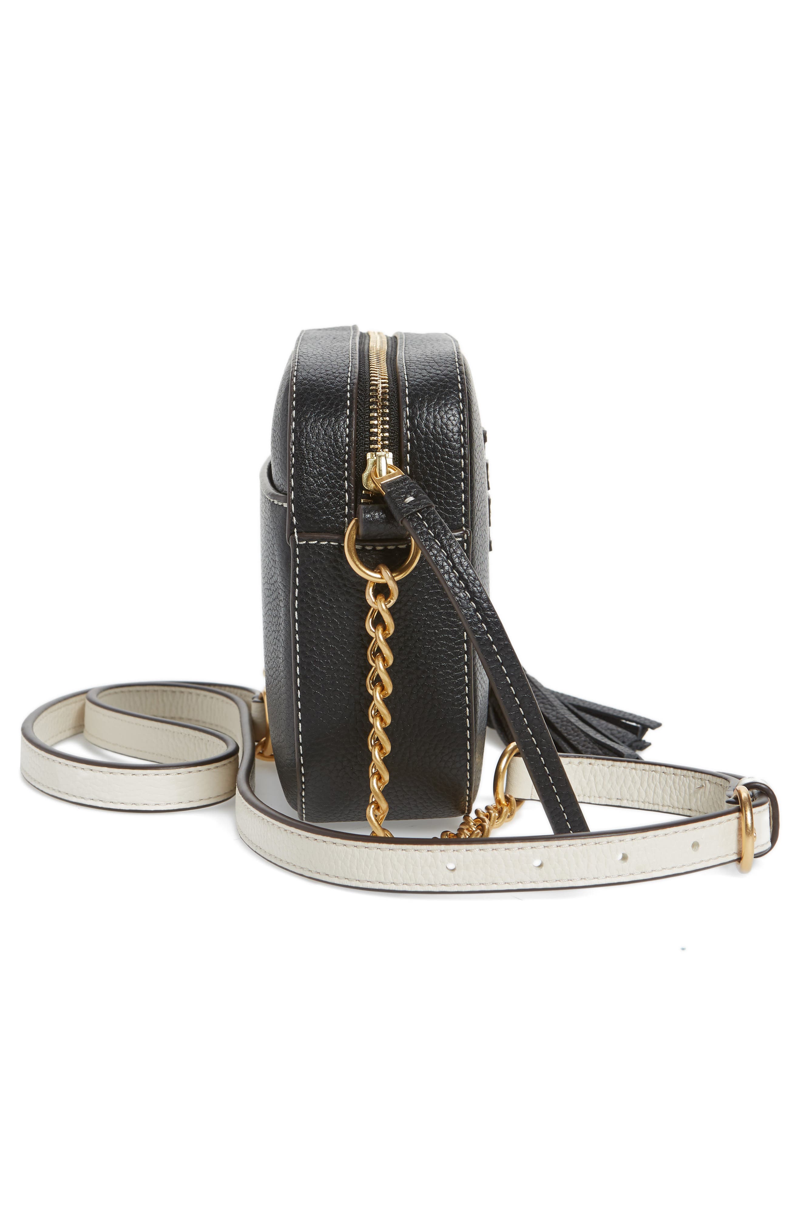 Tory Burch McGraw Colorblock Leather Camera Bag, Alternate, color, 