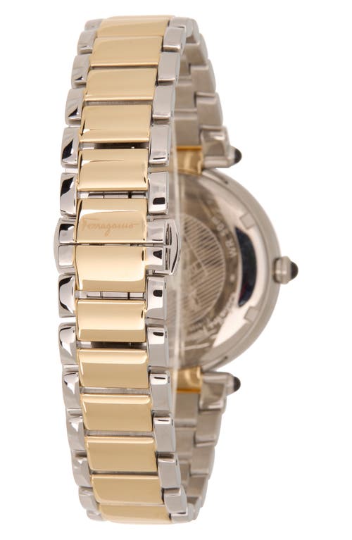 Ferragamo Idillo Two-tone Bracelet Watch, 36mm In Two Tone