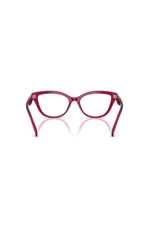 Michael Kors 52mm Cat Eye Optical Glasses In Red