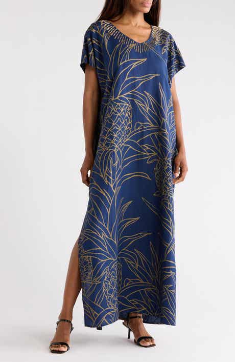 Tori Richard Pineapple Isle Amari Caftan